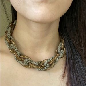 SILVER & GOLD CHAIN NECKLACE